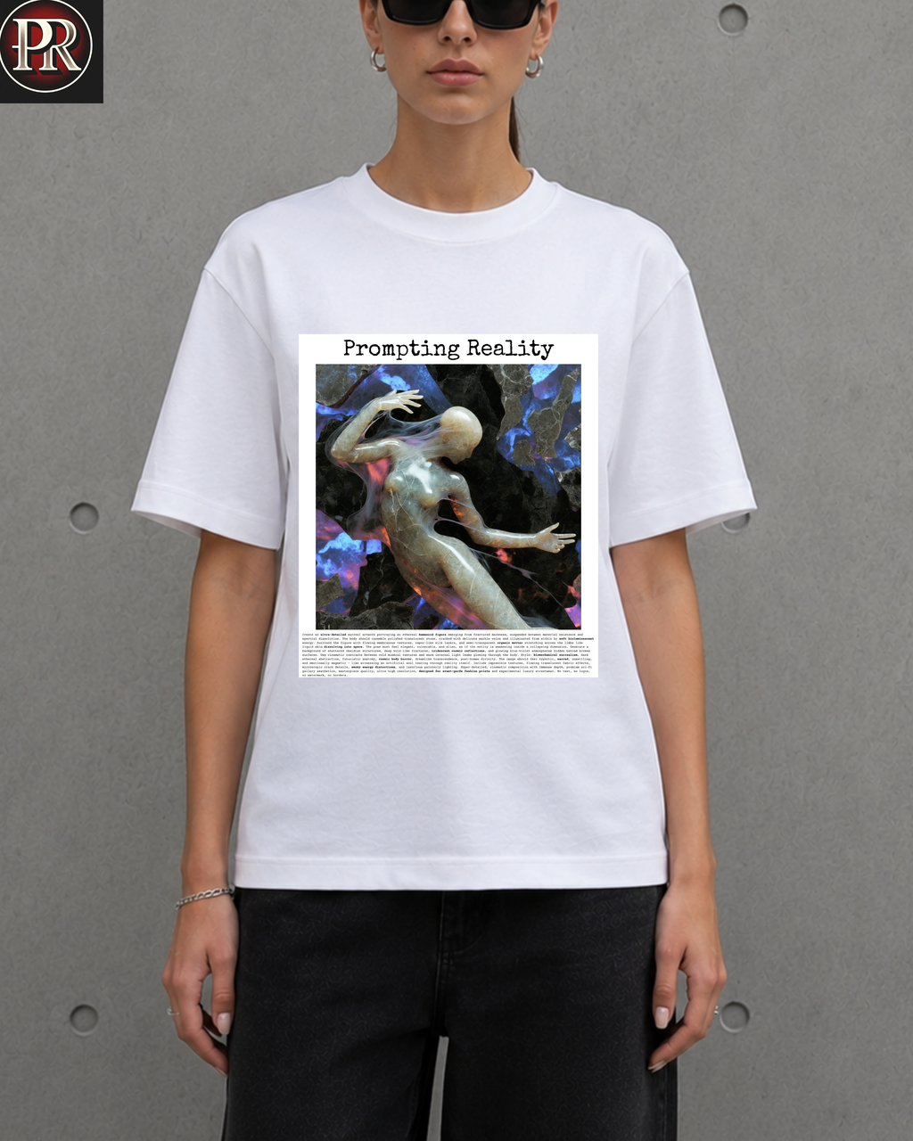 Fractured Soul — Prompting Reality Oversized Tee