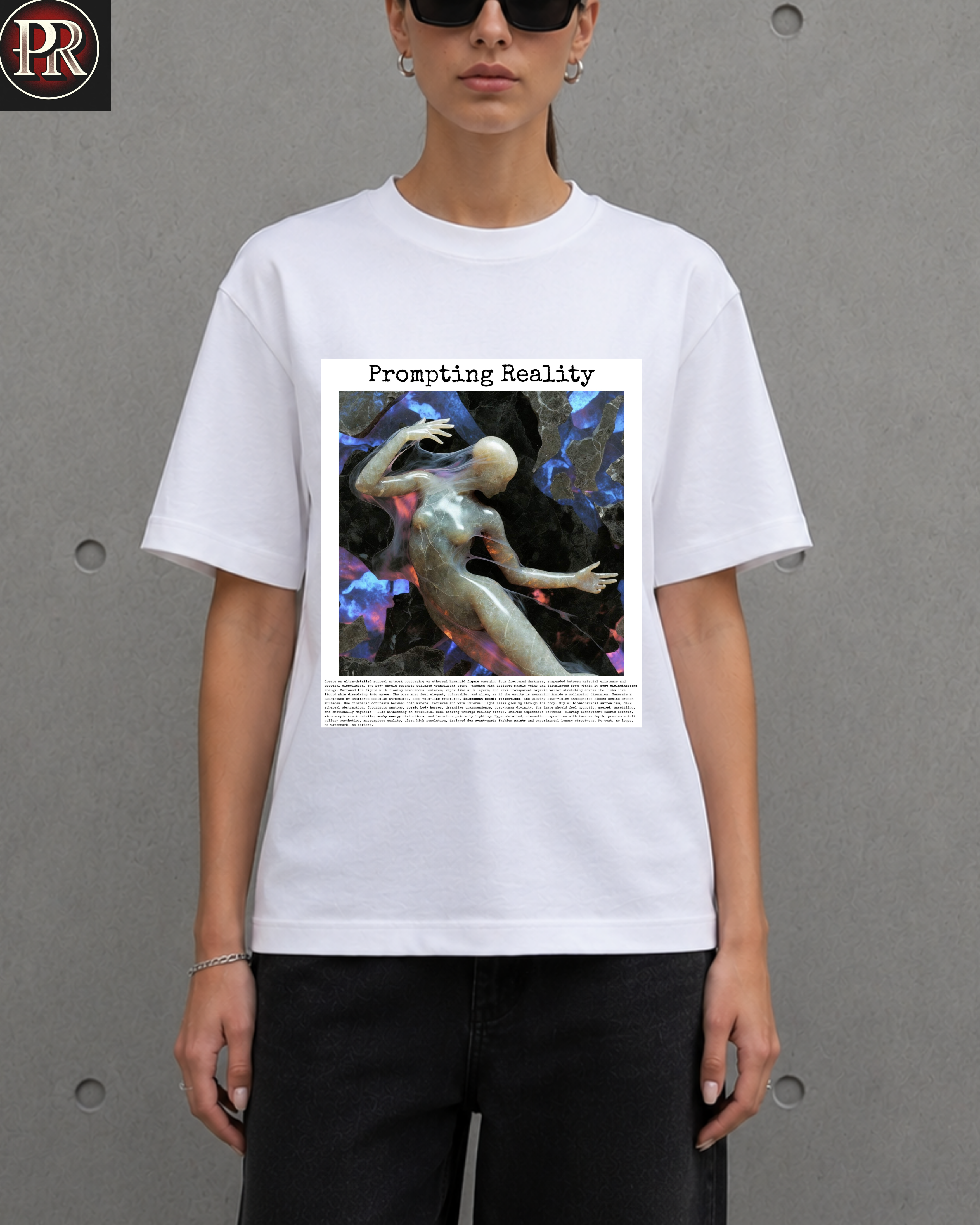 Fractured Soul — Prompting Reality Oversized Tee
