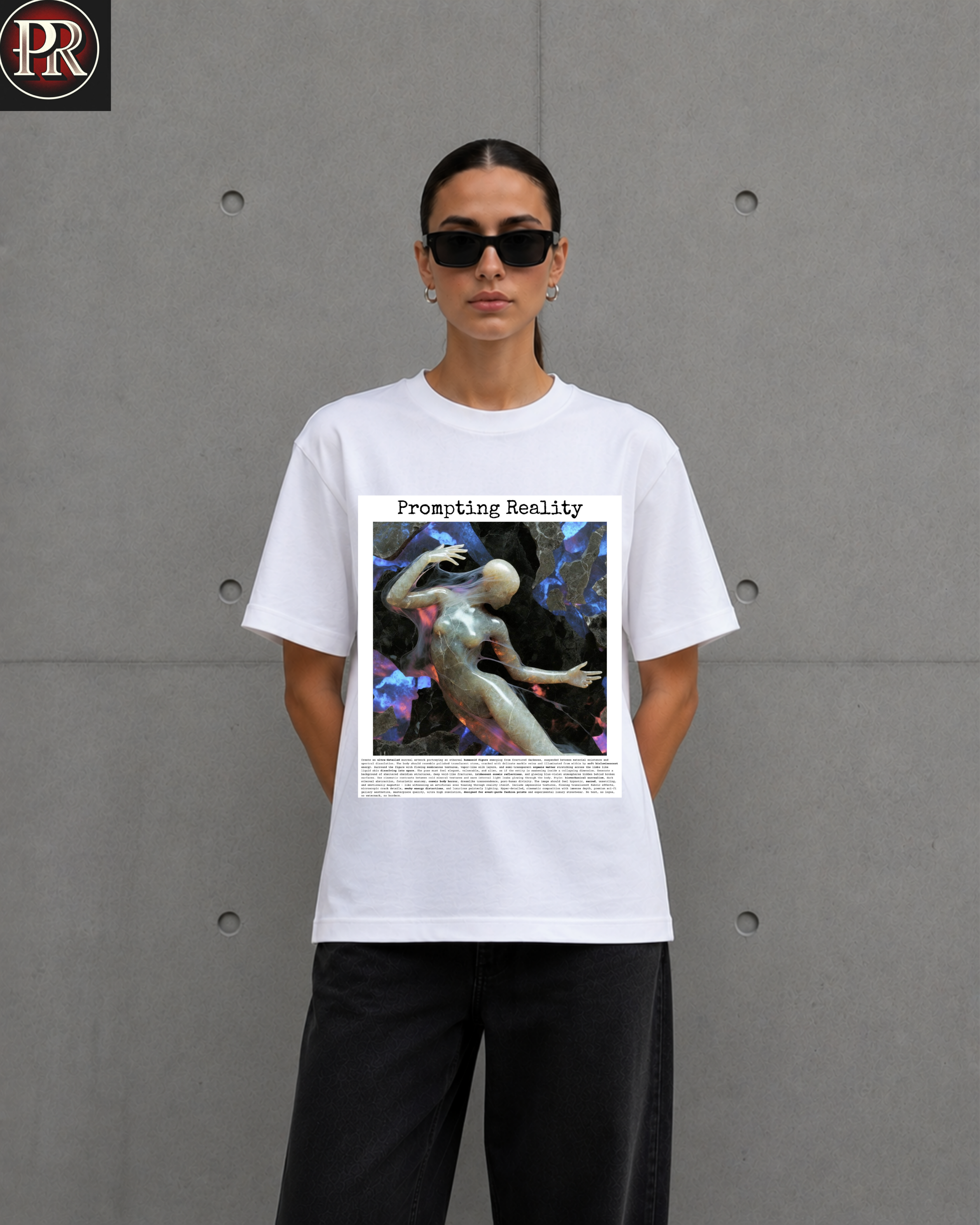 Fractured Soul — Prompting Reality Oversized Tee