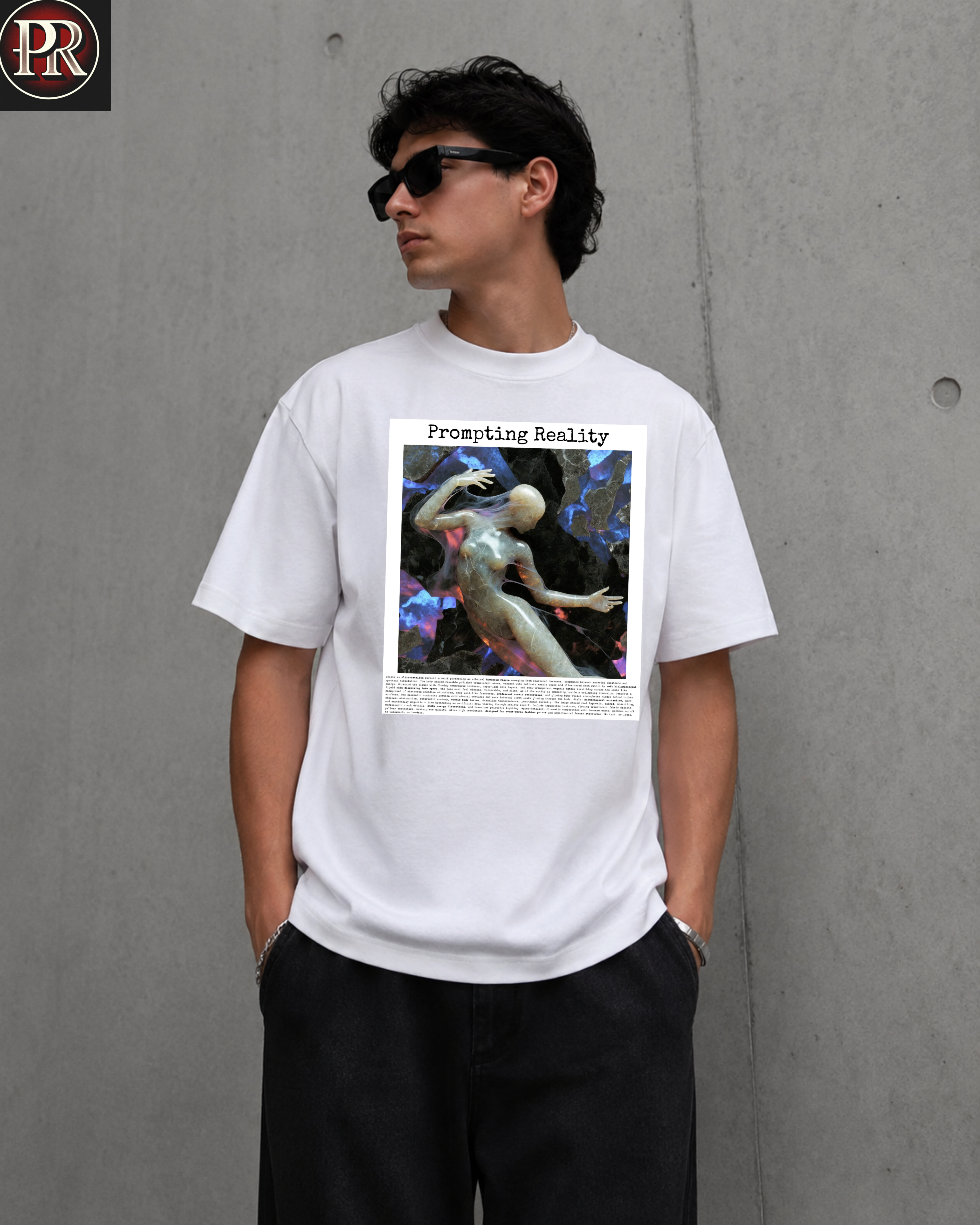 Fractured Soul — Prompting Reality Oversized Tee