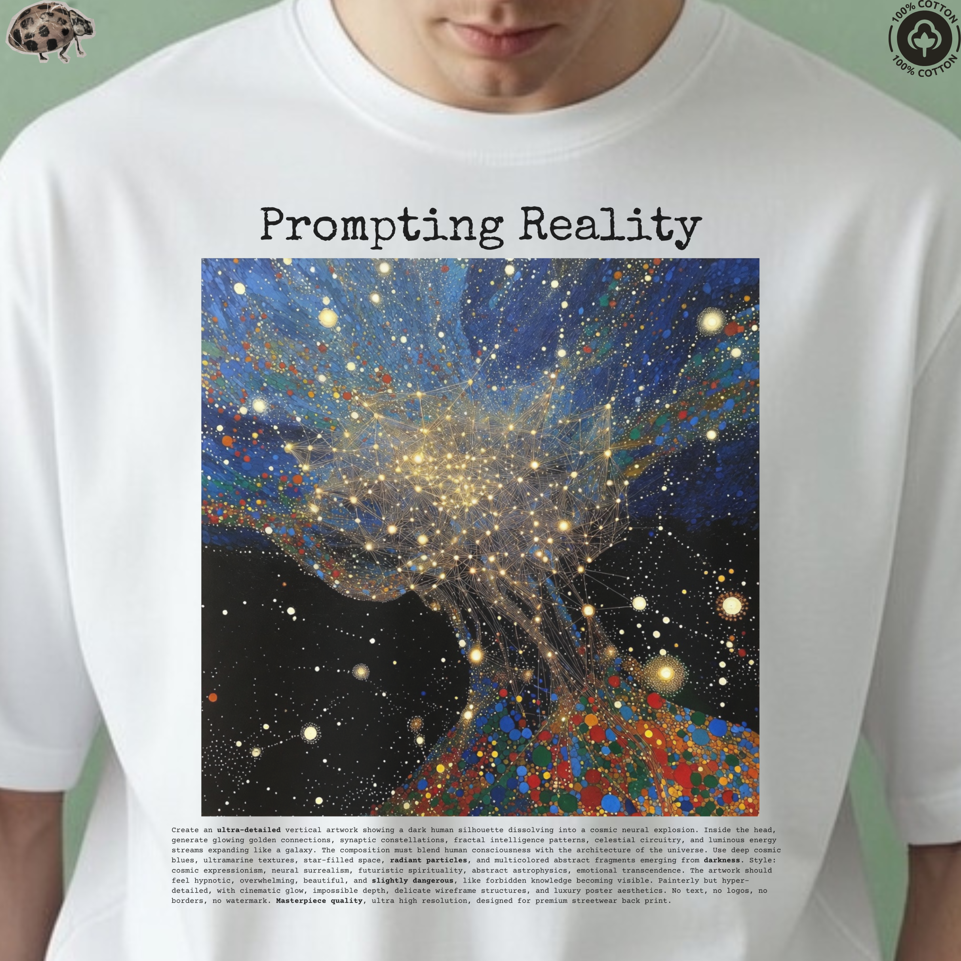 Prompting Reality — Cosmic Neural Explosion Tee
