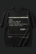 PromptingReality.exe – Checks Their Phone Without Notifications – Black Graphic T-Shirt